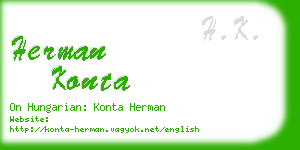 herman konta business card